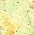 Polska - mapa szkolna fizyczna do ćwiczeń dwustronna 145x140 cm