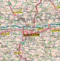 Polska - mapa ścienna administracyjno-drogowa - różne wymiary