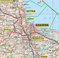 Polska - mapa ścienna administracyjno-drogowa - różne wymiary