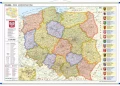 Polska - mapa ścienna dwustronna administracyjno-fizyczna - różne wymiary