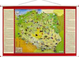 Polska Młodego Odkrywcy - szkolna mapa ścienna - różne wymiary