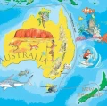 Young Explorer's World Map - mapa w języku angielskim dla dzieci 140x100 cm