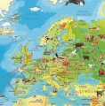 Zwierzęta Świata Młodego Odkrywcy - mapa ścienna dla dzieci