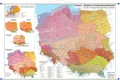 Polska regiony fizycznogeograficzne - szkolna mapa ścienna 196x132 cm