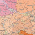 Polska regiony fizycznogeograficzne - szkolna mapa ścienna 196x132 cm