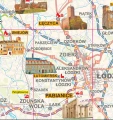 Polska mapa zamków - szkolna ścienna 108x102 cm