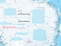 Antarktyda - mapa fizyczna