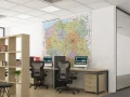 Administracyjno-drogowa mapa Polski 