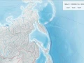 Azja - mapa ćwiczeniowa konturowo-hipsometryczna