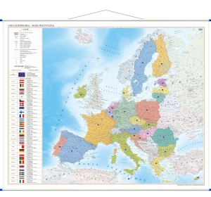 Unia Europejska - mapa ścienna polityczna - różne wymiary