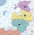 Unia Europejska - mapa ścienna polityczna - różne wymiary