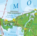 Wybrzeże Bałtyku - szkolna mapa ścienna 35x100 cm
