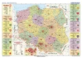 Mapa administracyjna Polski (2018) - mapa ścienna