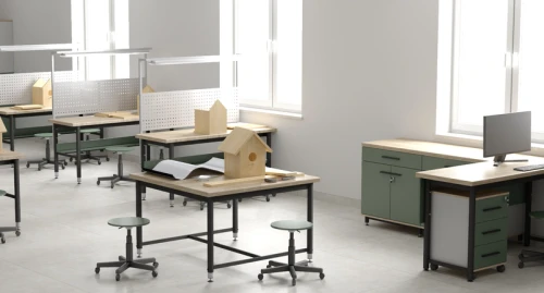 Taboret laboratoryjny na podnośniku gazowym (kółka)