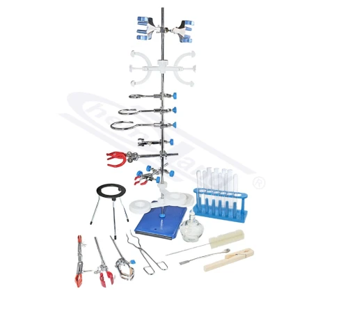Statyw laboratoryjny z wyposażeniem 250 x 160 mm - zestaw Chemika