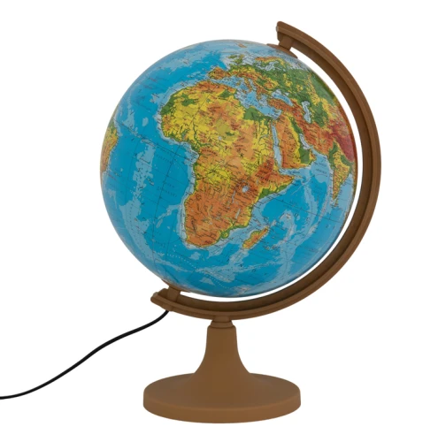 Globus 320 mm Mapa Fizyczna - Podświetlany
