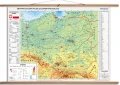 Mapa fizyczna Polski z elementami ekologii