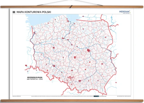 Mapa konturowa Polski