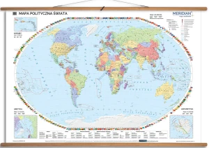 Mapa polityczna świata - mapa ścienna