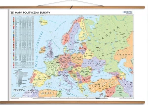 Mapa polityczna Europy  - mapa ścienna - 2026