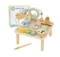 WOOPIE GREEN Drewniany Stolik Edukacyjny Muzyczny Labirynt Sensoryczny