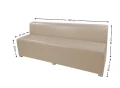 Kanapa piankowa FUN - 150 cm, różne kolory
