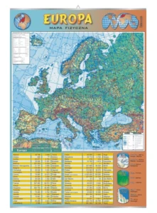 Europa – mapa fizyczna