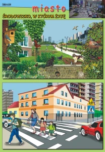 Miasto – środowisko, w którym żyję - plansza edukacyjna