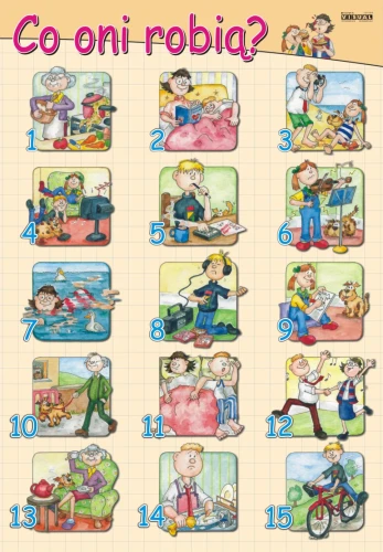 Co oni robią? - plansza edukacyjna
