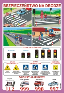 Bezpieczeństwo na drodze - plansza edukacyjna  
