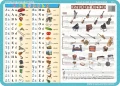 Abecadło, zegar, kolory i kształty… - podkładka edukacyjna