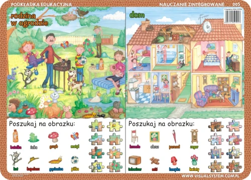 Poszukaj na obrazku - podkładka edukacyjna