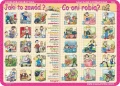Przeciwieństwa, zawody, co oni robią - podkładka edukacyjna