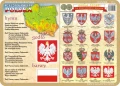 Hymn, godło, barwy, system władzy, mapa Polski… - podkładka edukacyjna  