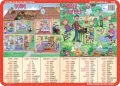 Town, sport, home, family - podkładka edukacyjna 