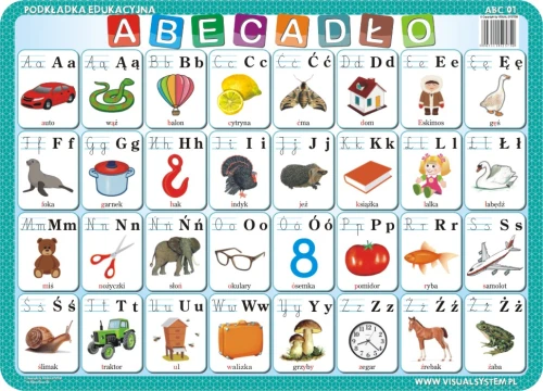 ABECADŁO - podkładka ćwiczeniowa