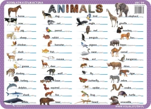 ANIMALS  - podkładka ćwiczeniowa  