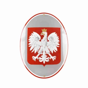 Godło Polski owalne emaliowane 30 x 40 cm
