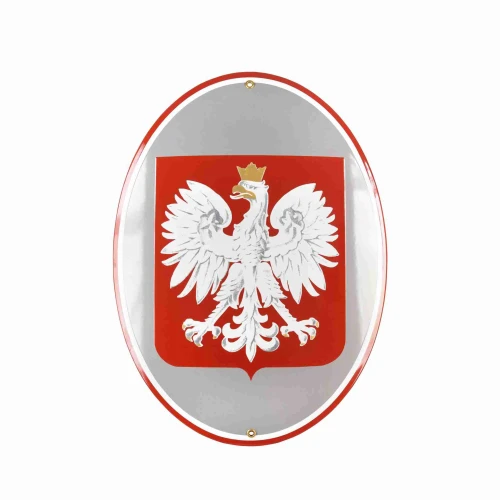 Godło Polski owalne emaliowane 48 x 60 cm