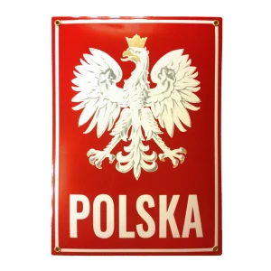 Godło Polski z napisem POLSKA 25 × 35 cm