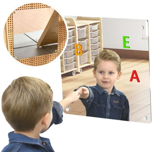 MASTERKIDZ Duże Lustro Magnetyczne Do Tablicy STEM