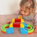 WOOPIE Magiczna Kolejka Kostkowa Klocki Konstrukcyjne Tor Antygrawitacyjny Magnetyczny 18el..