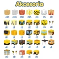 WOOPIE Klocki Magnetyczne 165el Kostki Budowa Dźwig Koparka Prezent 3D