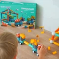 WOOPIE Klocki Magnetyczne Dinozaury Konstrukcyjne 84 el.