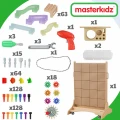 MASTERKIDZ Wolnostojąca Tablica Naukowa Kreatywna STEM 125 x 86 + Zestaw Akcesoriów