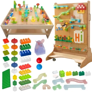 MASTERKIDZ Zestaw Klocków Konstrukcyjnych Tor Kulkowy STEM 359 el.