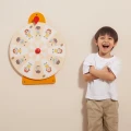VIGA Drewniana Tablica Ścienna Emocje Montessori Zabawka Edukacyjna