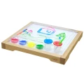 MASTERKIDZ Rama Sensoryczna - Panel LED + Przezroczysta Taca Do Malowania