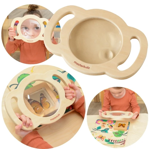 MASTERKIDZ Duża Drewniana Lupa Discovery