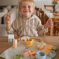 TOOKY TOY Zestaw Piknikowy Jedzenie Do Krojenia Na Rzepy Zestaw Śniadaniowy